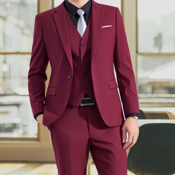 luxury slim fit men's suit
